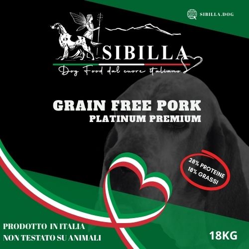 Icona Sibilla dog food grain free pork