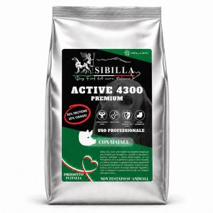Sacco Crocchette Premium Active 4300 - Cane Adulto lavoro medio-intenso