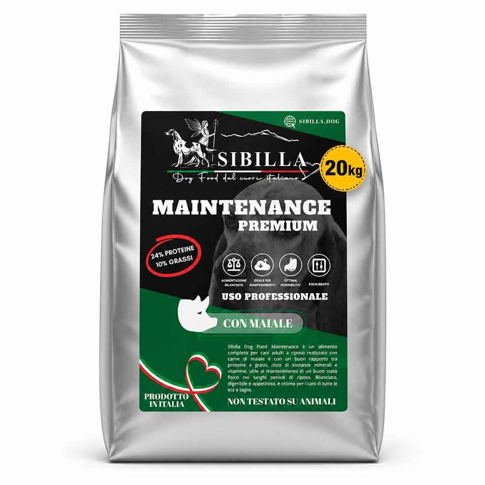 Sacco 20 Kg Crocchette Premium Maintenance - Cane Adulto a riposo